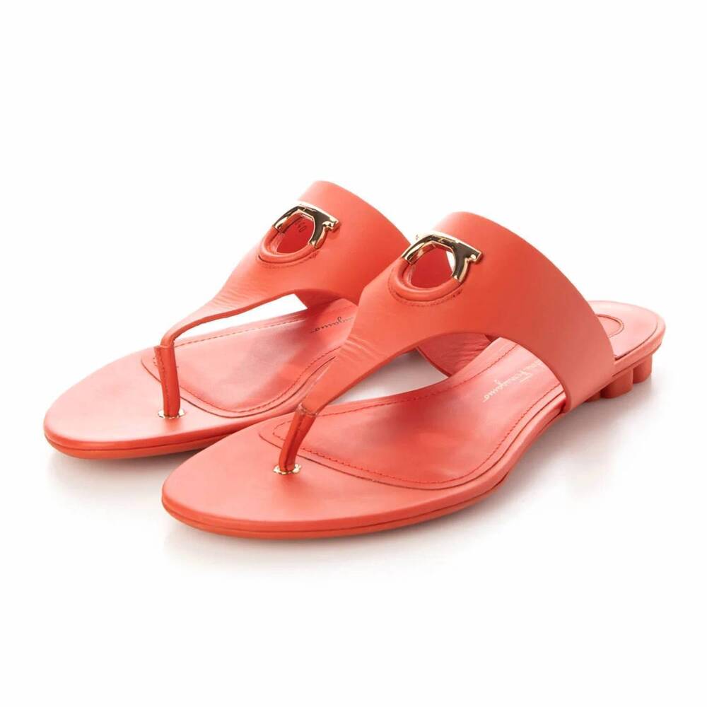 NEW SALVATORE FERRAGAMO women's enfola 1cm sandal in coral